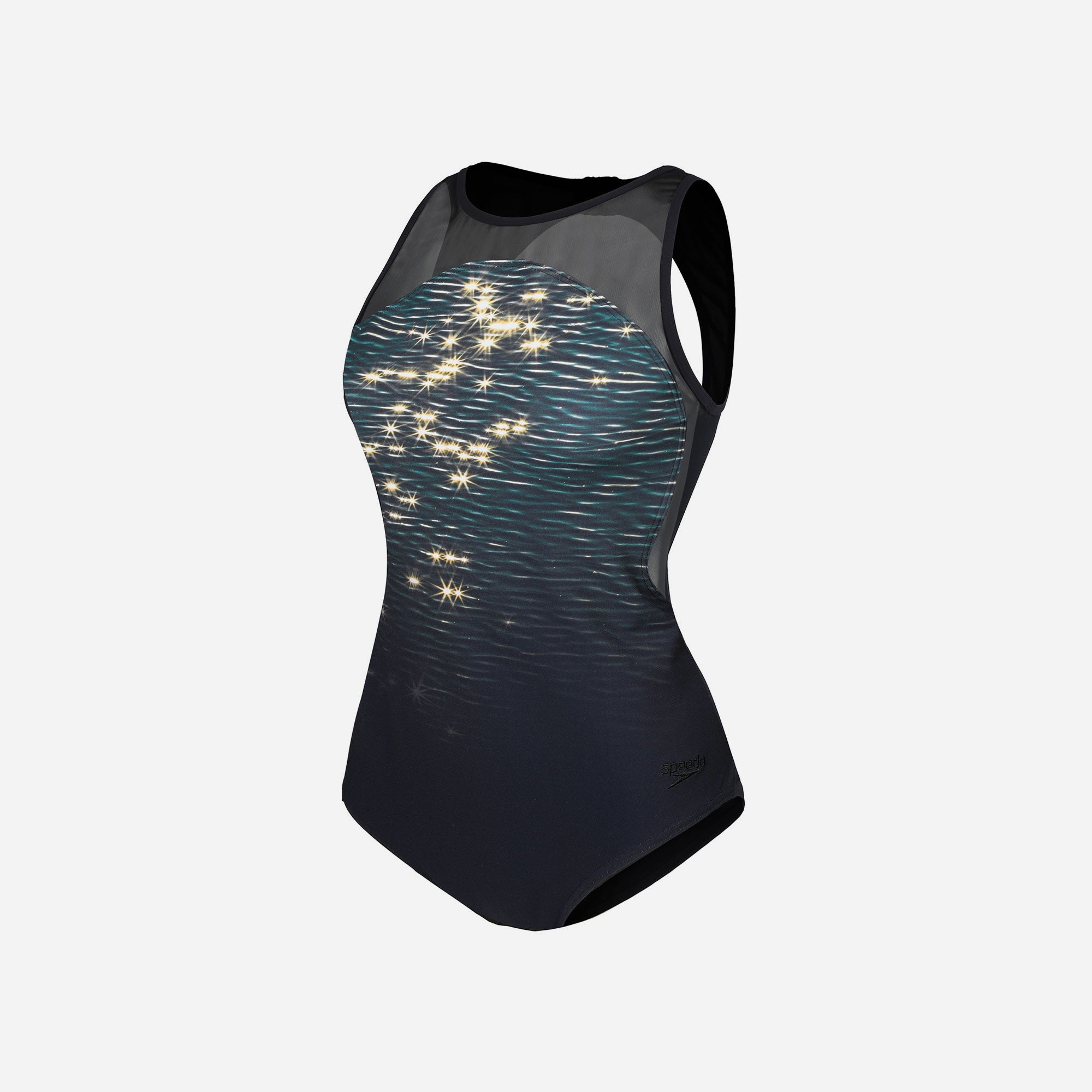 Đồ Bơi Một Mảnh Nữ Speedo Shaping Iris Printed - Đen - Supersports Vietnam