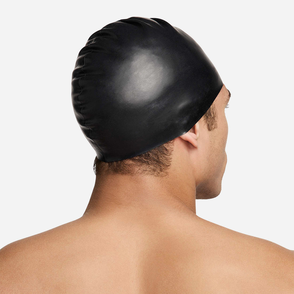 Nón Bơi Người Lớn Nike Swim Solid Silicone - Đen - Supersports Vietnam