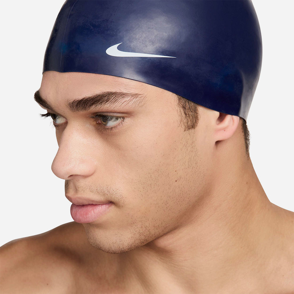 Nón Bơi Người Lớn Nike Swim Solid Silicone - Xanh Navy - Supersports Vietnam