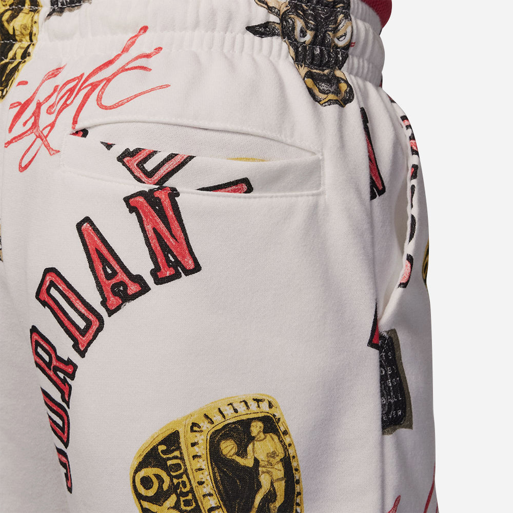 Quần Ngắn Bé Trai Jordan Mj Essentials Ft Aop - Trắng - Supersports Vietnam