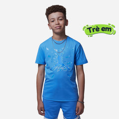 Áo Thun Bé Trai Jordan Shattered Glass Jumpman - Xanh Dương - Supersports Vietnam