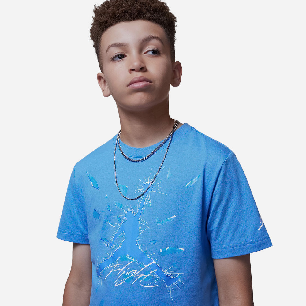 Áo Thun Bé Trai Jordan Shattered Glass Jumpman - Xanh Dương - Supersports Vietnam