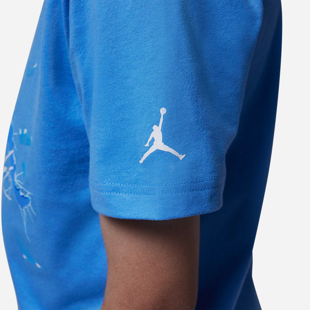 Áo Thun Bé Trai Jordan Shattered Glass Jumpman - Xanh Dương - Supersports Vietnam