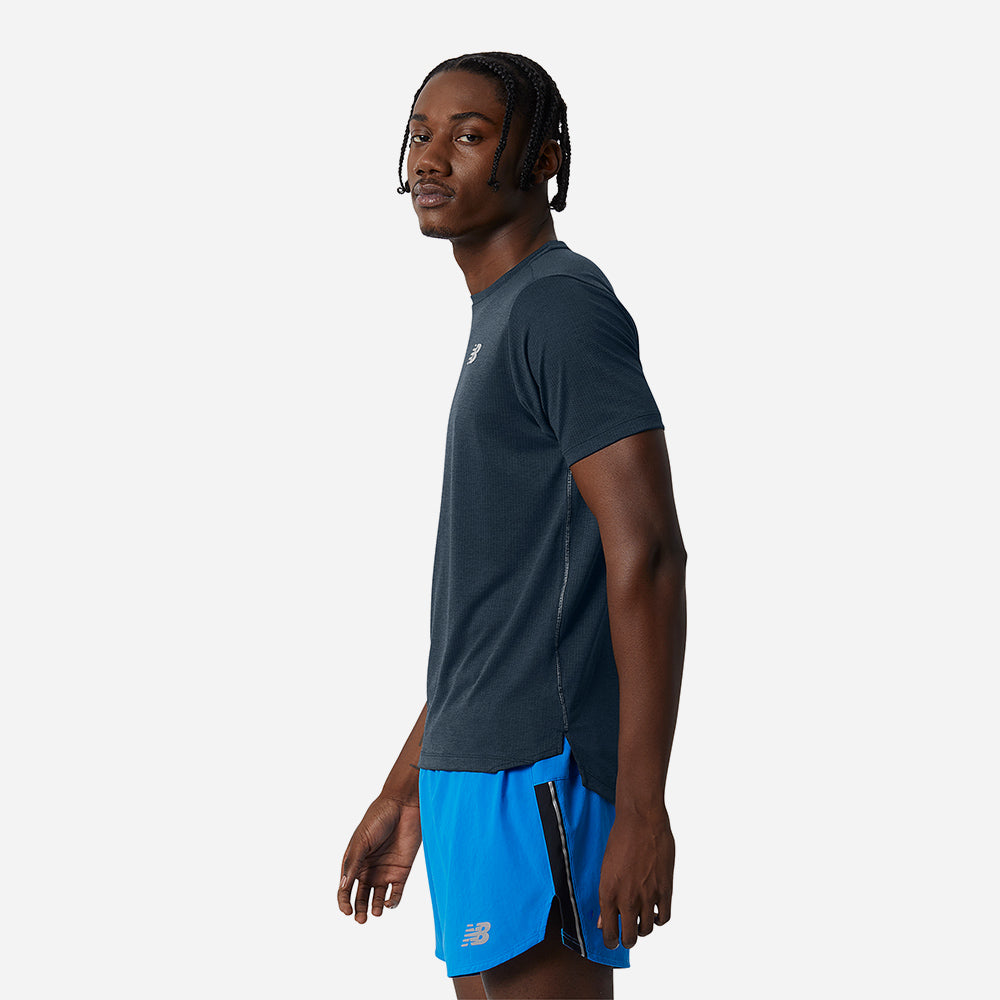 Áo Thun Tay Ngắn Nam New Balance Impact Run - Đen - Supersports Vietnam