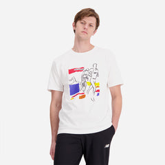 Áo Thun Nam New Balance Athletics Graphic - Trắng - Supersports Vietnam