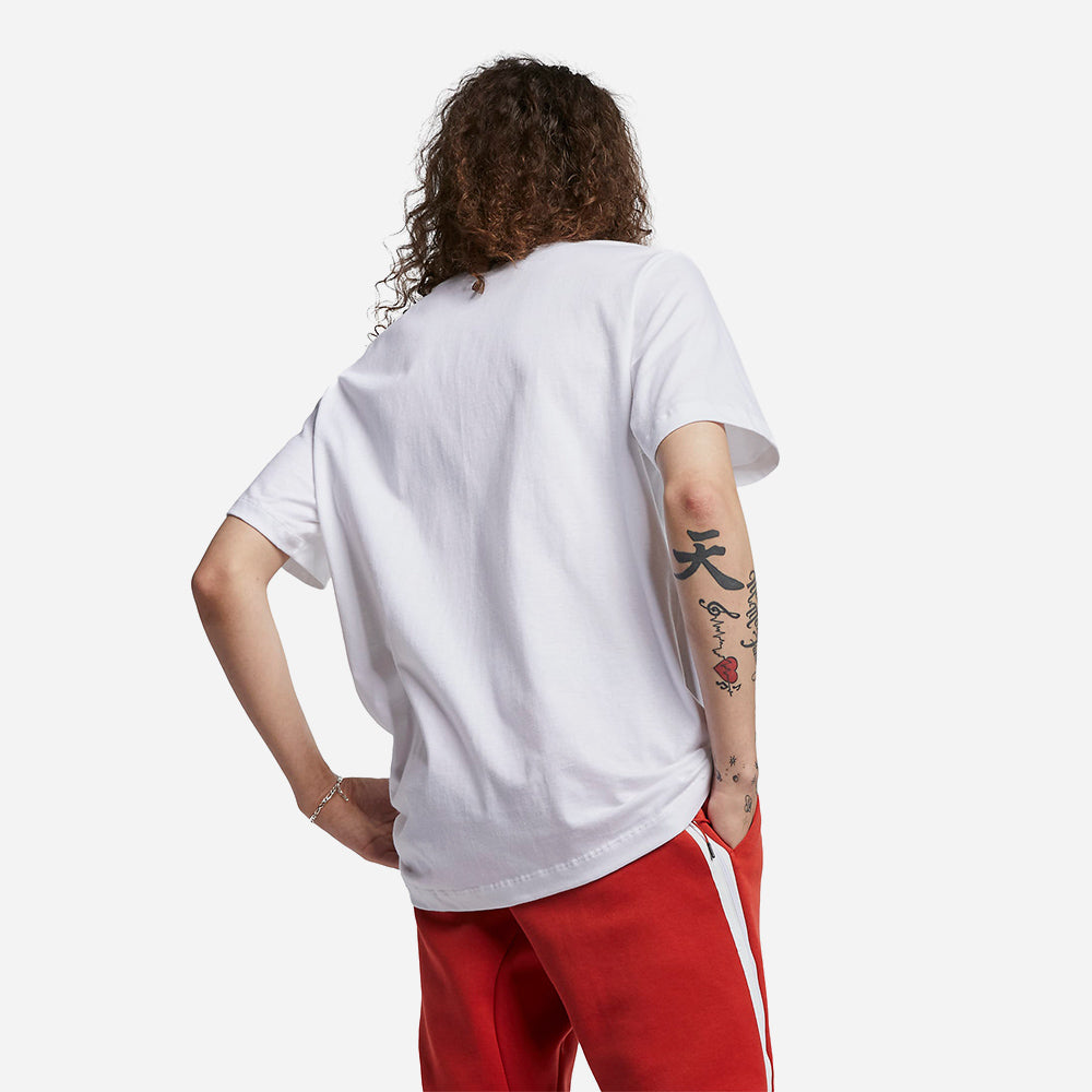 Áo Thun Nam Nike Club Essential Embroidered - Trắng - Supersports Vietnam