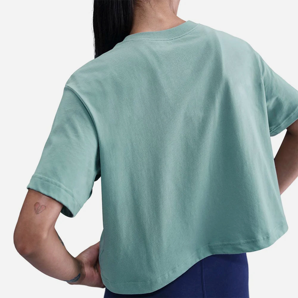 Áo Crop-Top Nữ Nike Sportswear Essential - Xanh Mint - Supersports Vietnam