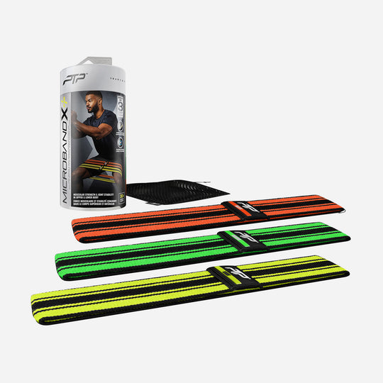 Bộ Băng Tập Đàn Hồi Ptp Multicolor Microband X Stripe Resistance Band (3 Chiếc) - Nhiều Màu