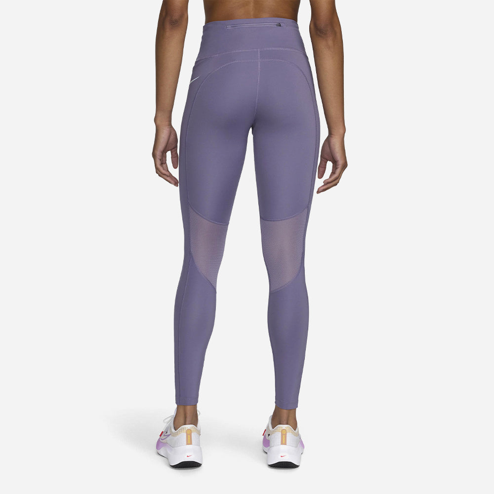 Quần Bó Thể Thao Nữ Nike Dri-Fit Fast - Tím - Supersports Vietnam