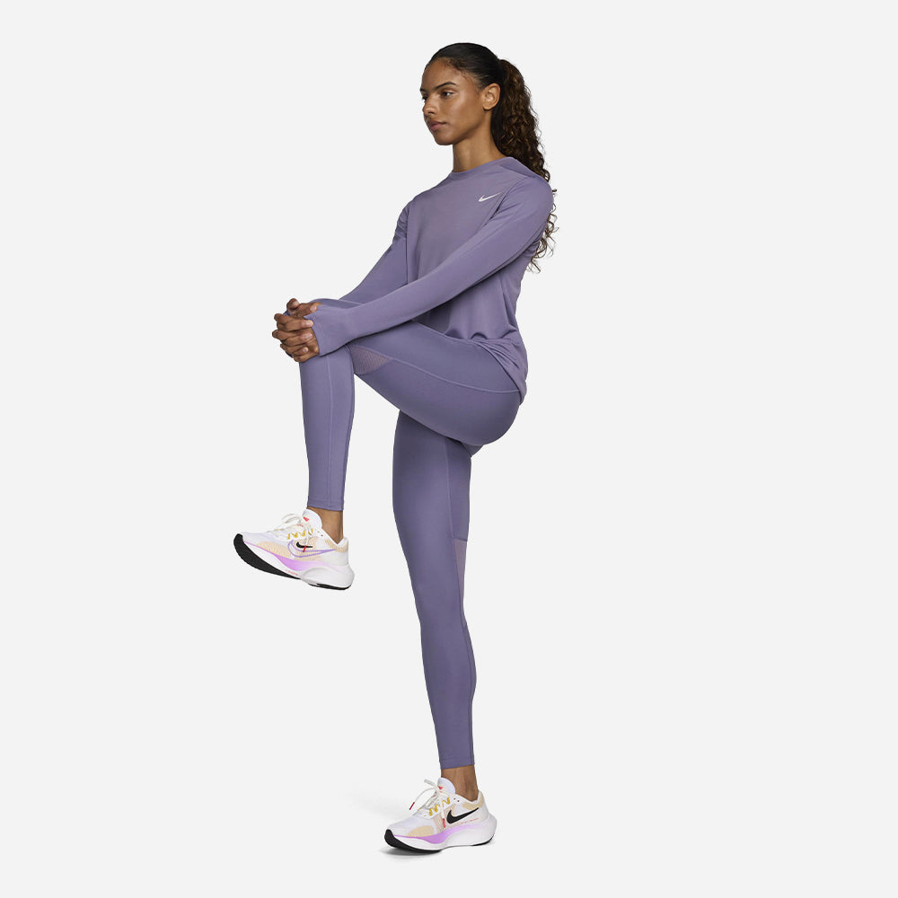 Quần Bó Thể Thao Nữ Nike Dri-Fit Fast - Tím - Supersports Vietnam