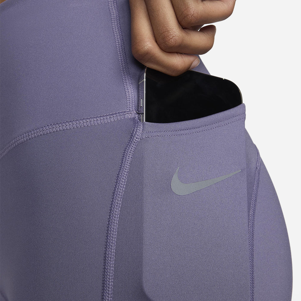 Quần Bó Thể Thao Nữ Nike Dri-Fit Fast - Tím - Supersports Vietnam