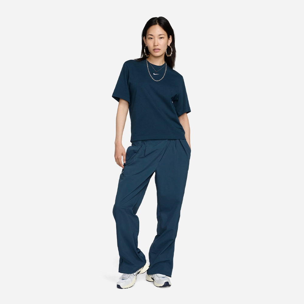 Áo Thun Nữ Nike Aws Essentials Boxy - Xanh Navy - Supersports Vietnam