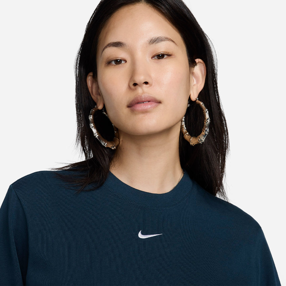 Áo Thun Nữ Nike Aws Essentials Boxy - Xanh Navy - Supersports Vietnam