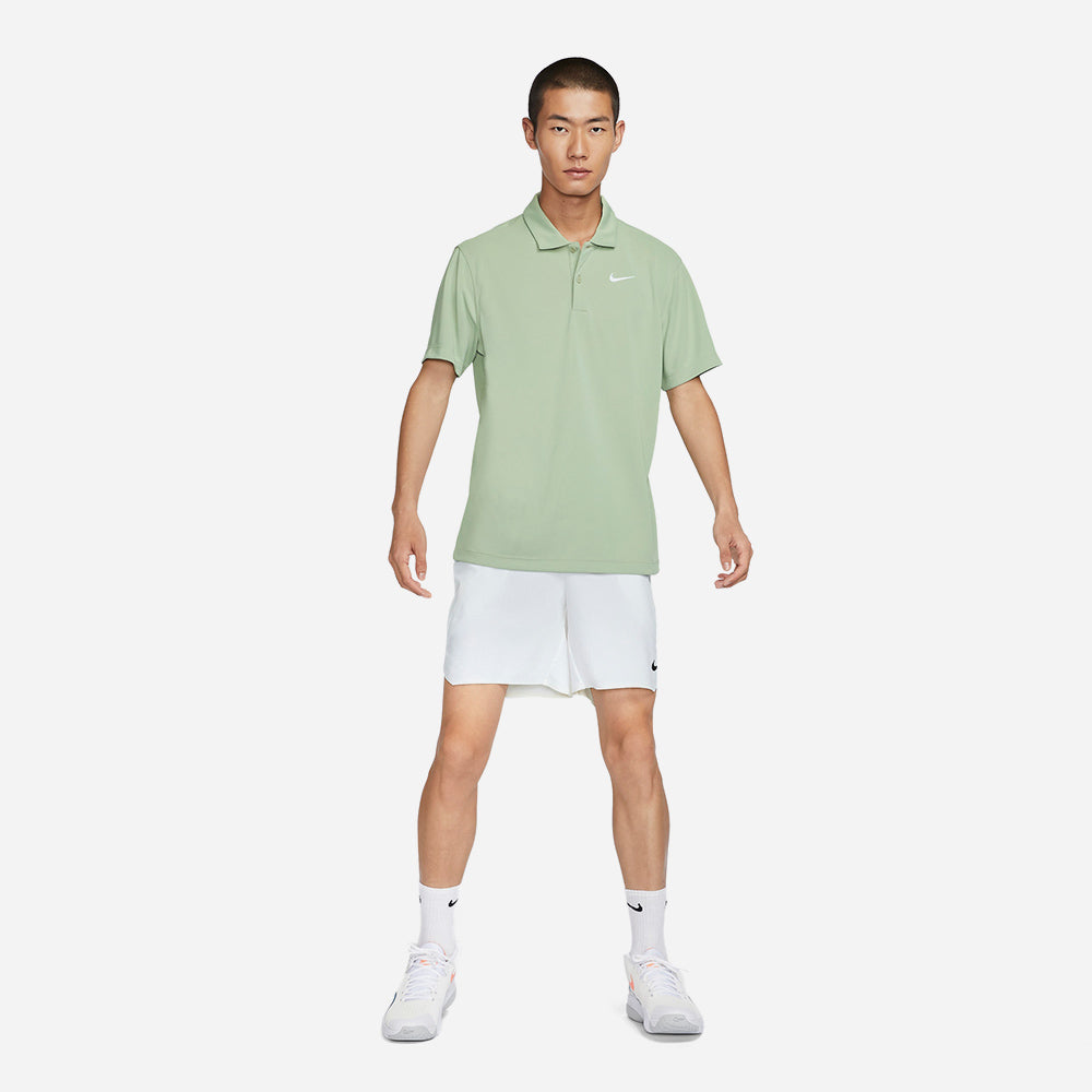 Áo Polo Nam Nike Nikecourt Dri-Fit Solid - Xanh Lá - Supersports Vietnam