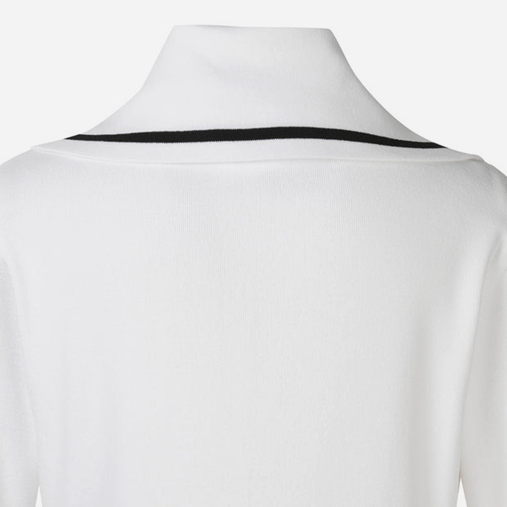 Áo Khoác Golf Nữ Descente Wide Collar Cardigan - Trắng - Supersports Vietnam