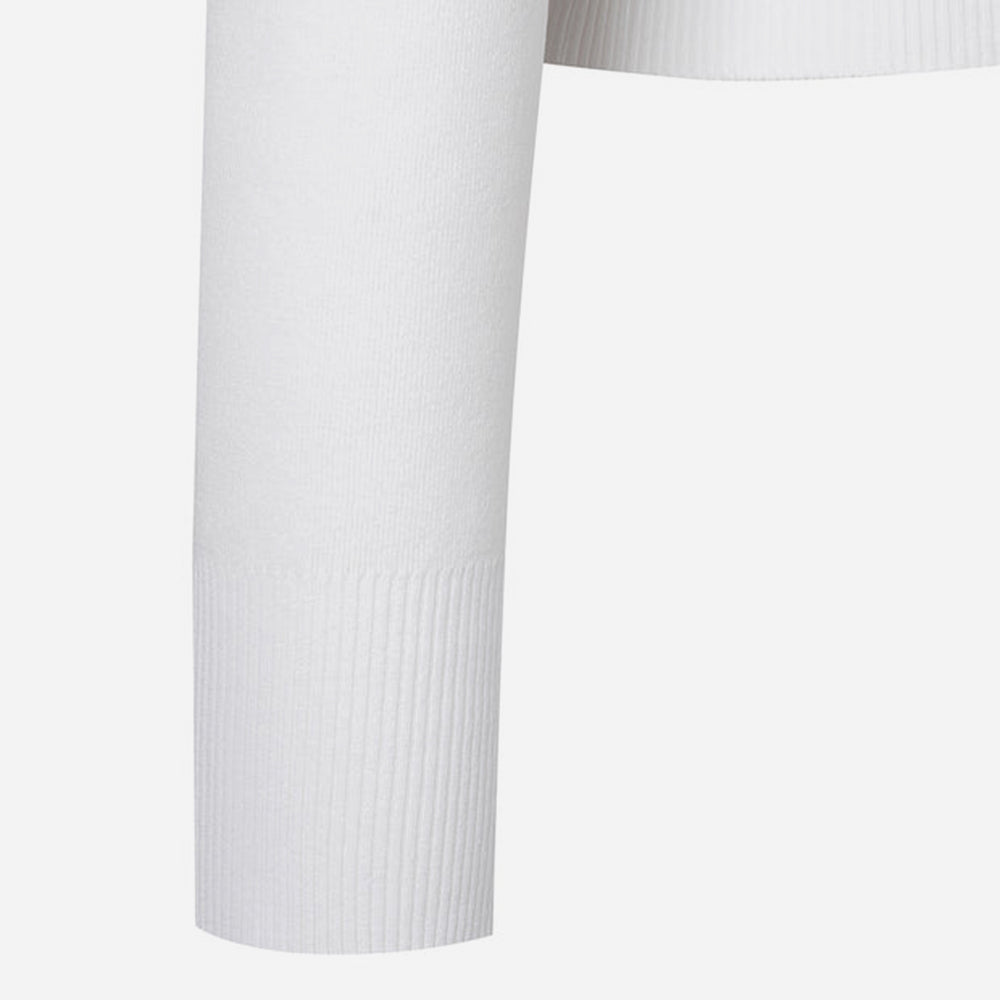 Áo Khoác Golf Nữ Descente Wide Collar Cardigan - Trắng - Supersports Vietnam