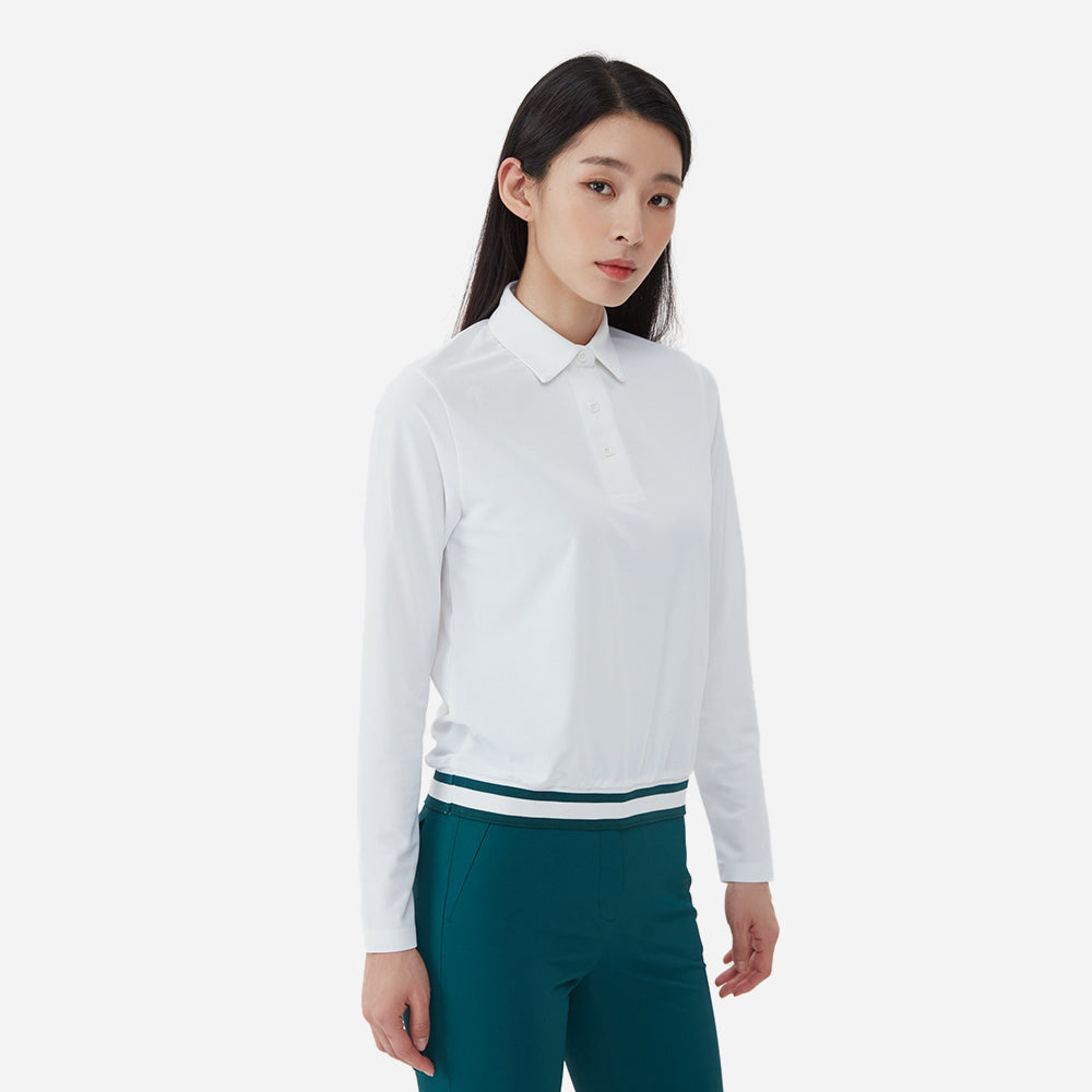 Áo Tay Dài Nữ Descente Thun Woven Hybrid - Trắng - Supersports Vietnam