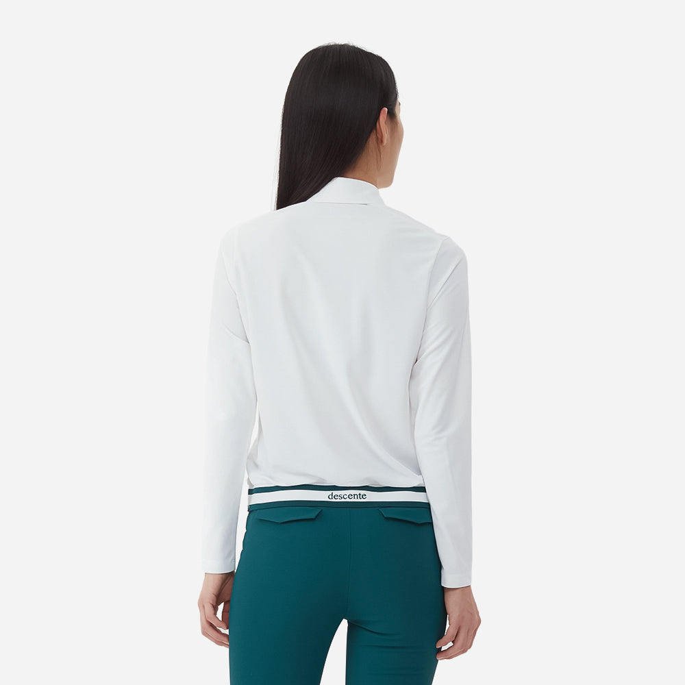 Áo Tay Dài Nữ Descente Thun Woven Hybrid - Trắng - Supersports Vietnam