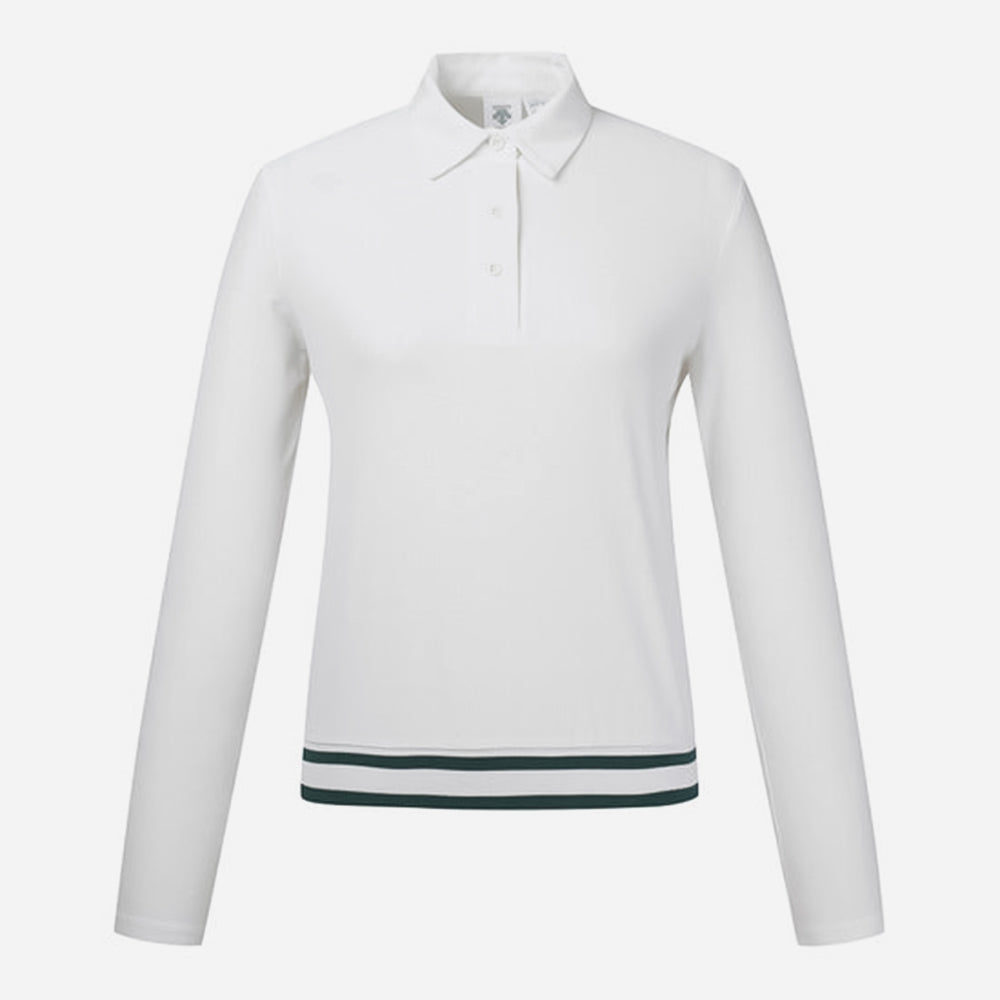 Áo Tay Dài Nữ Descente Thun Woven Hybrid - Trắng - Supersports Vietnam
