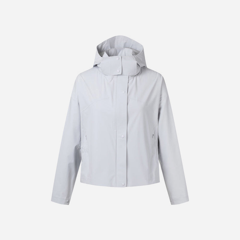 Áo Khoác Golf Nữ Descente Overfit Rain - Xám - Supersports Vietnam