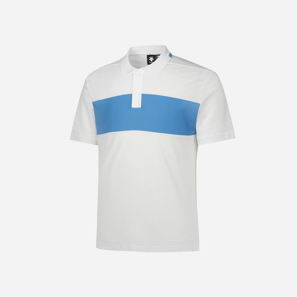 Áo Đánh Golf Nam Descente S-Pro Knit Collar - Trắng - Supersports Vietnam