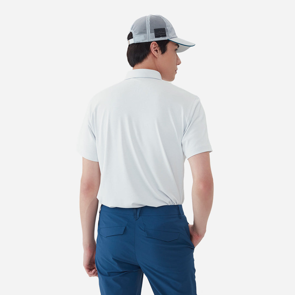 Áo Đánh Golf Nam Descente Pro Pq Asymmetric Sleeve - Xám - Supersports Vietnam