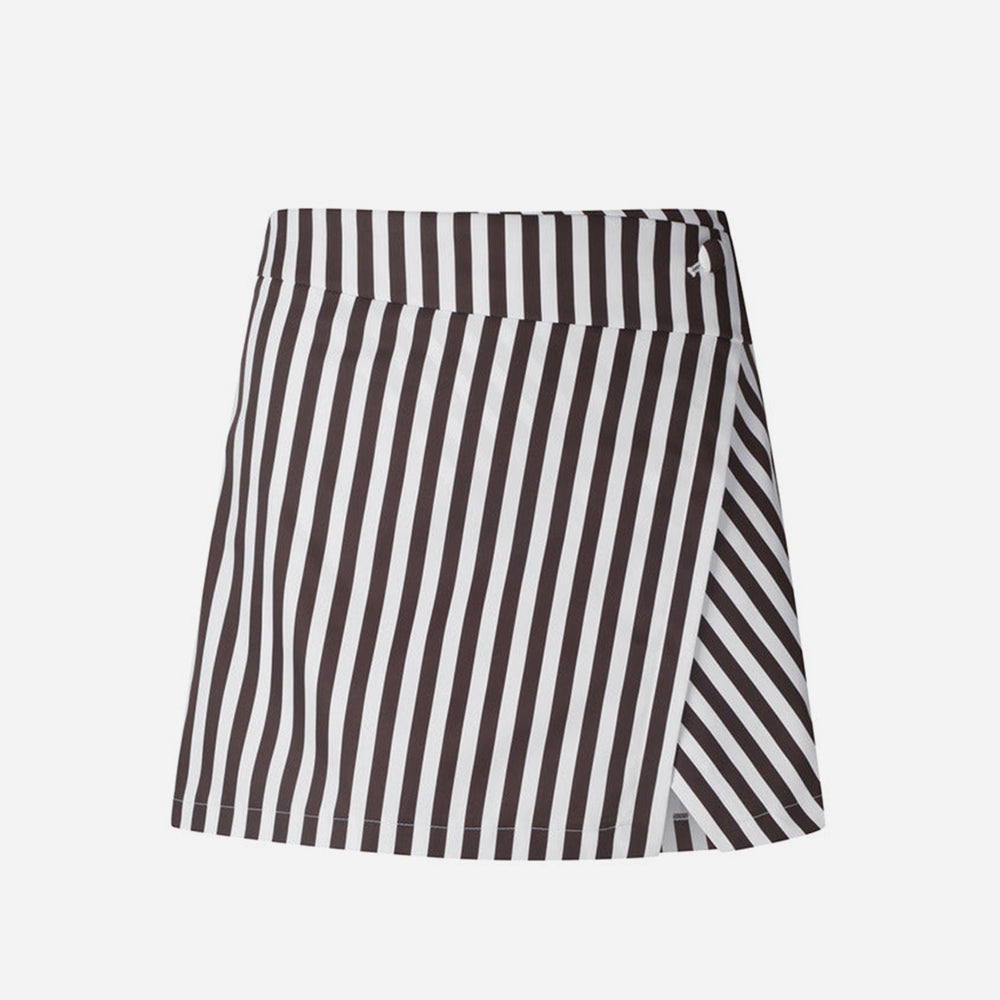 Chân Váy Nữ Descente Pinstripe Wrap - Nâu - Supersports Vietnam