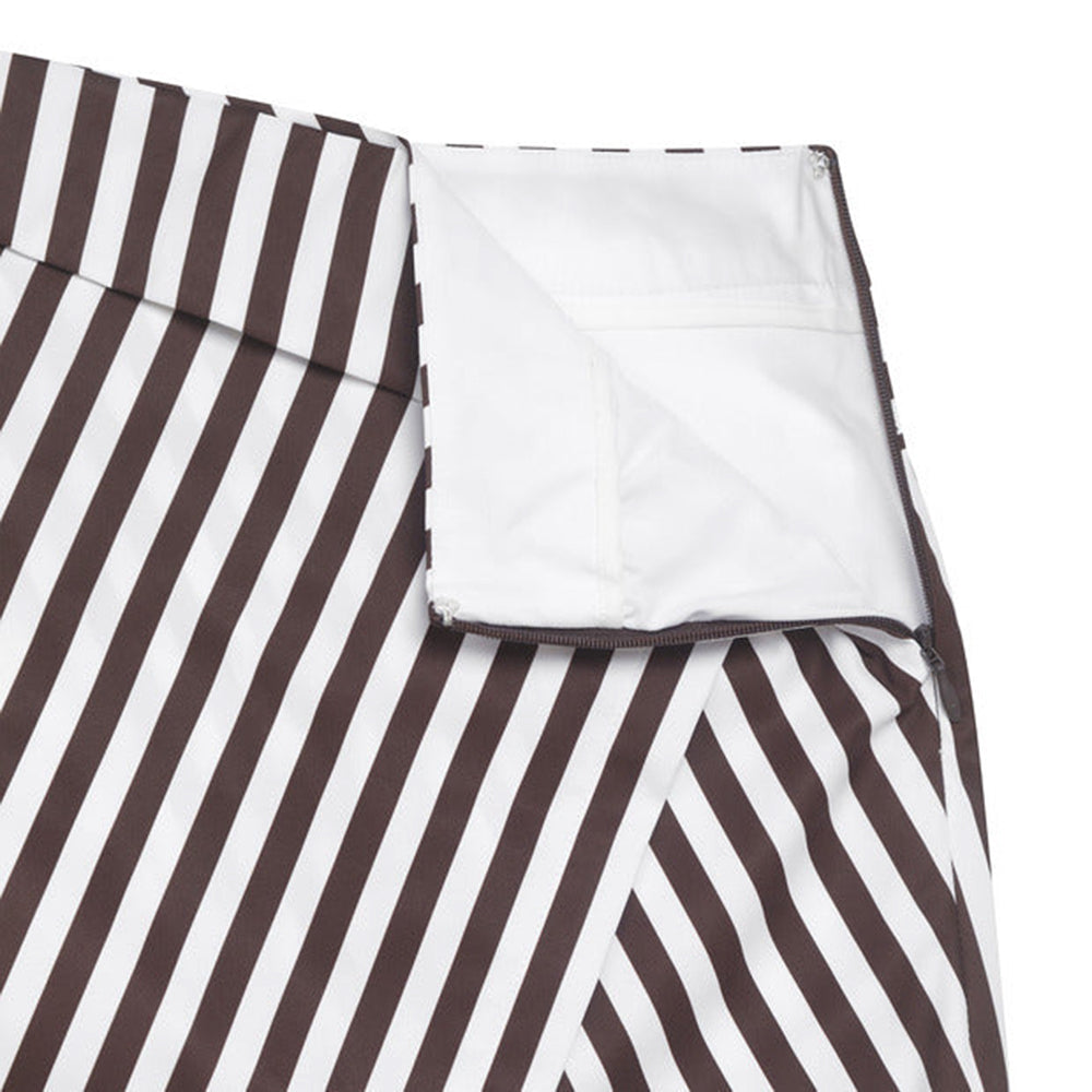 Chân Váy Nữ Descente Pinstripe Wrap - Nâu - Supersports Vietnam