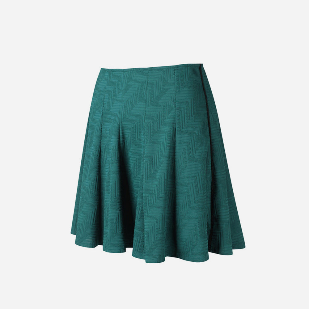 Chân Váy Nữ Descente Front Patterned Pleats - Xanh Lá - Supersports Vietnam