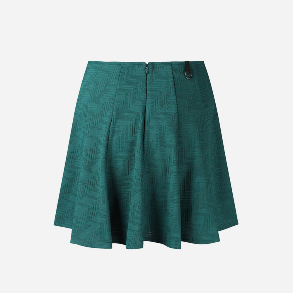 Chân Váy Nữ Descente Front Patterned Pleats - Xanh Lá - Supersports Vietnam