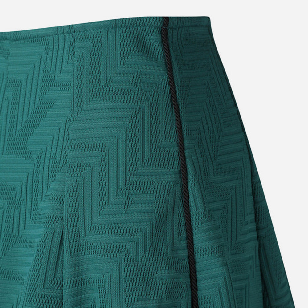 Chân Váy Nữ Descente Front Patterned Pleats - Xanh Lá - Supersports Vietnam