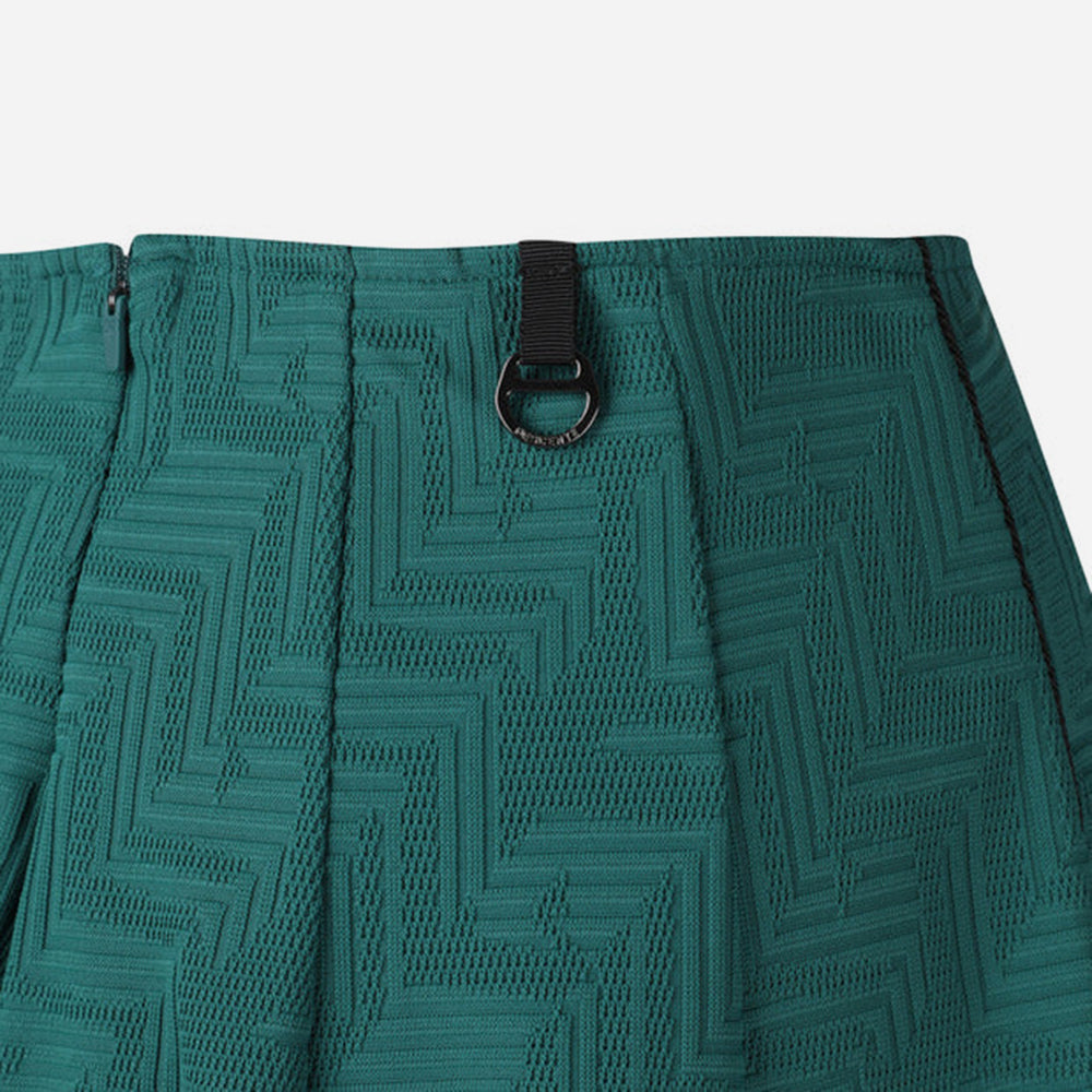 Chân Váy Nữ Descente Front Patterned Pleats - Xanh Lá - Supersports Vietnam