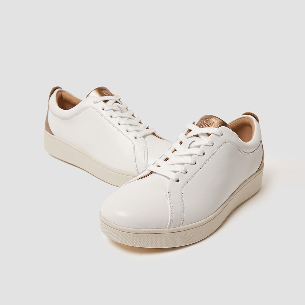 Giày Thể Thao Nữ Fitflop Rally Metallic Backtab - Trắng - Supersports Vietnam