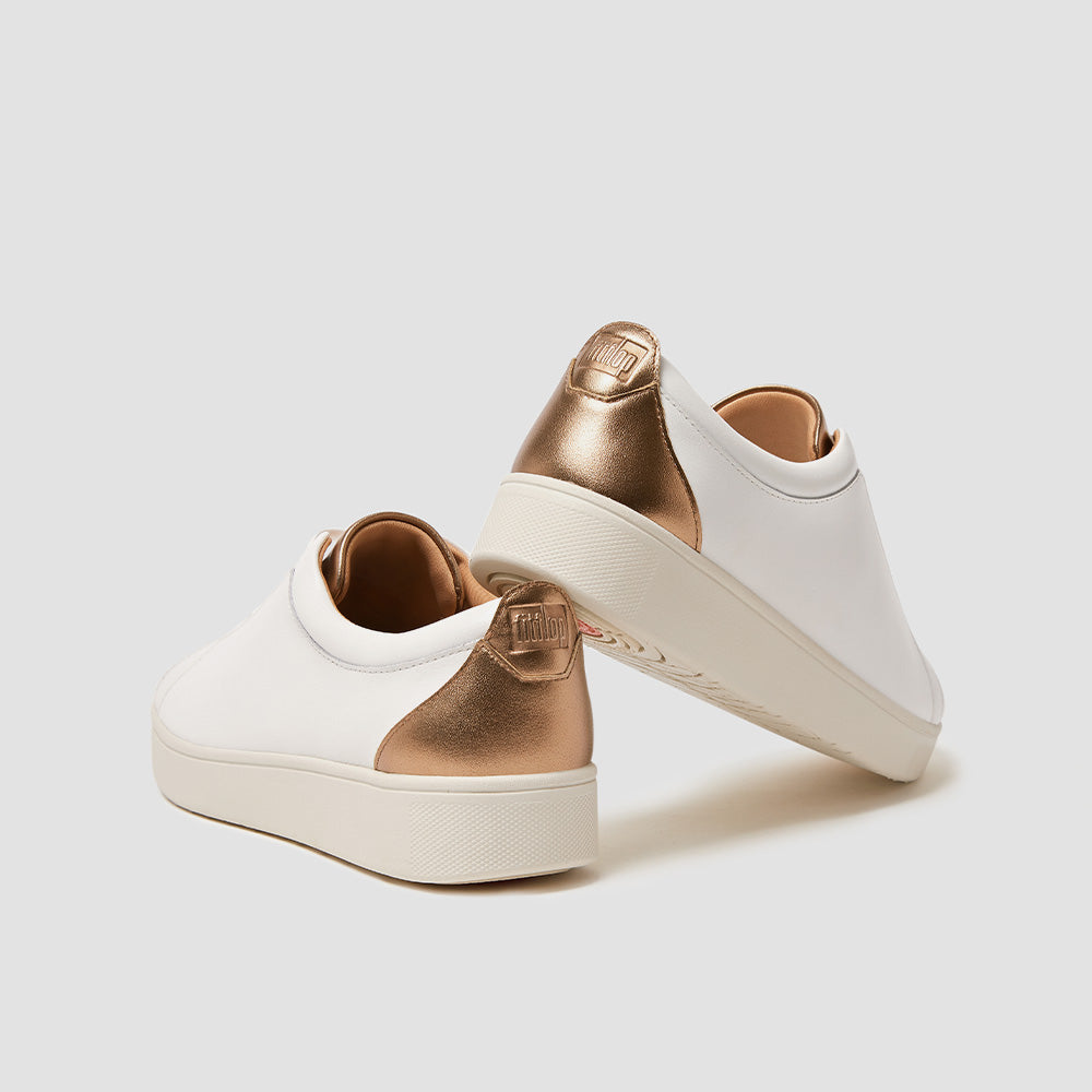 Giày Thể Thao Nữ Fitflop Rally Metallic Backtab - Trắng - Supersports Vietnam