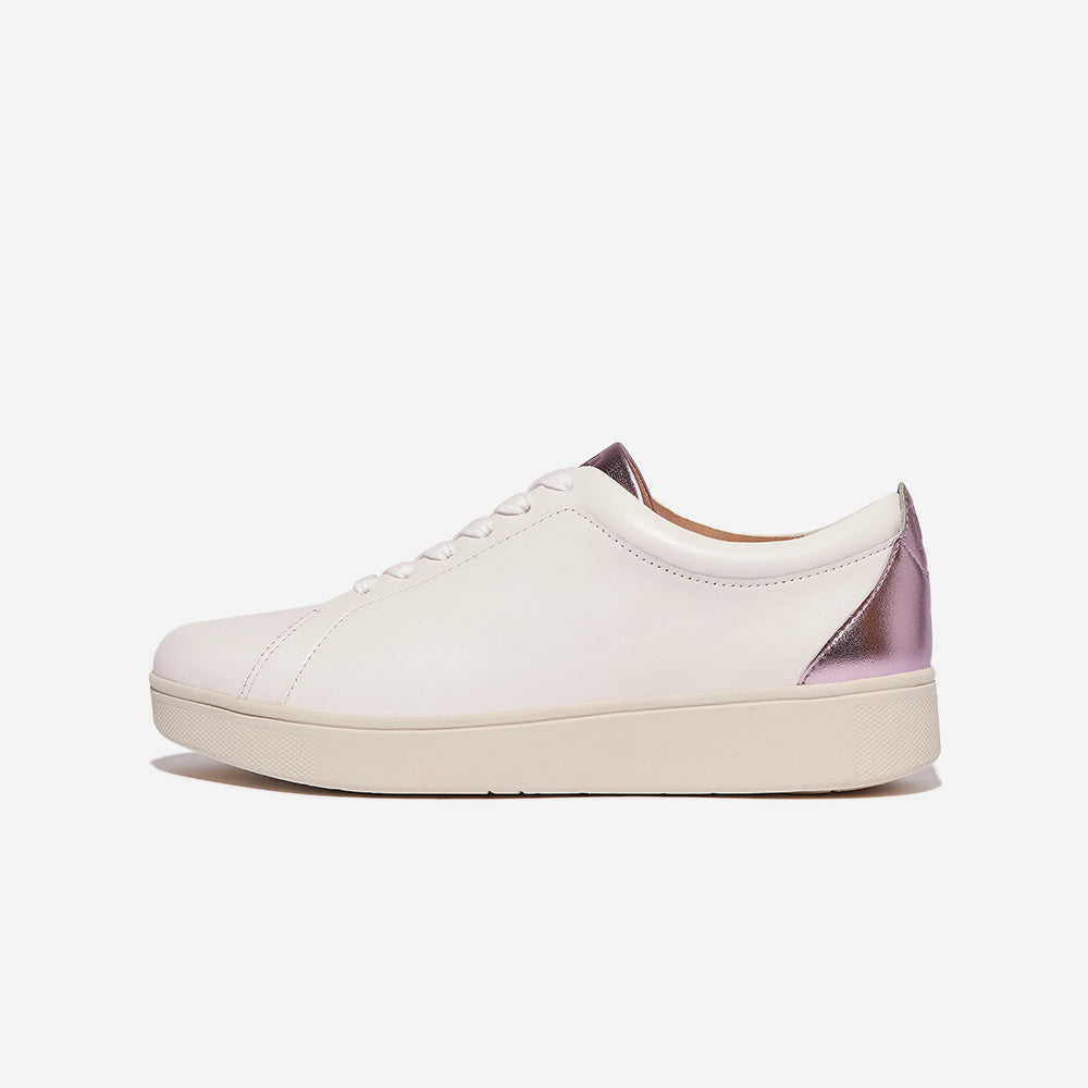 Giày Thể Thao Nữ Fitflop Rally Metallic Backtab - Trắng - Supersports Vietnam