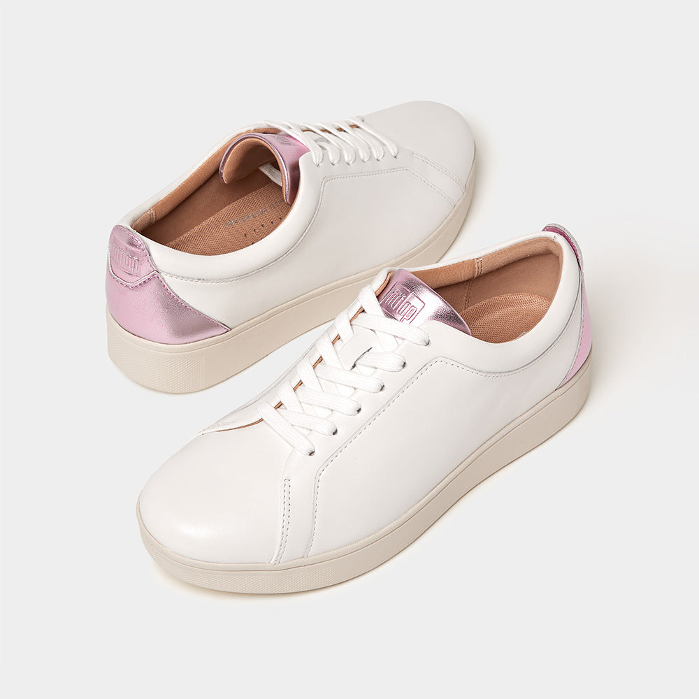 Giày Thể Thao Nữ Fitflop Rally Metallic Backtab - Trắng - Supersports Vietnam
