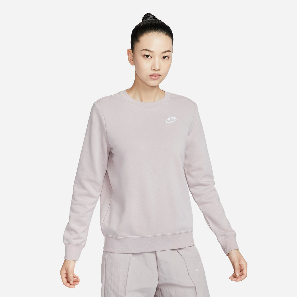 Áo Nỉ Nữ Nike Asw Club Fleece Crew - Hồng - Supersports Vietnam