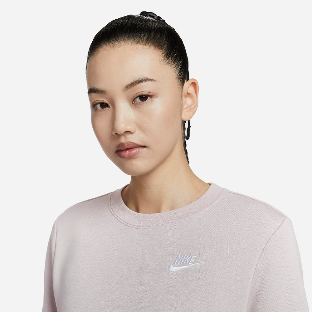 Áo Nỉ Nữ Nike Asw Club Fleece Crew - Hồng - Supersports Vietnam