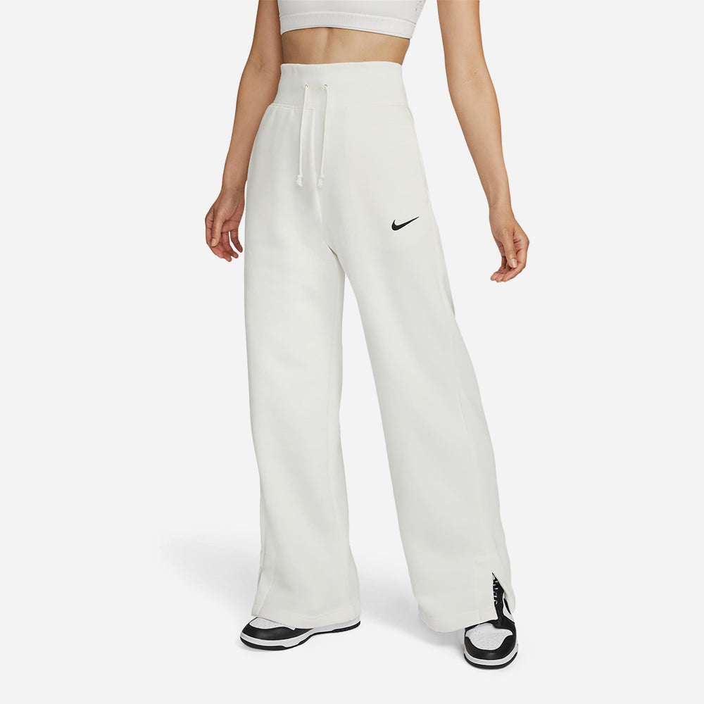 Quần Dài Thể Thao Nữ Nike Phoenix Fleece - Trắng - Supersports Vietnam