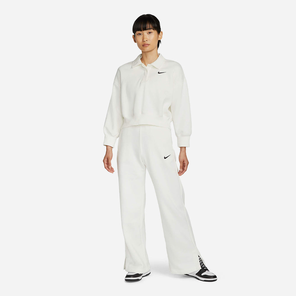 Quần Dài Thể Thao Nữ Nike Phoenix Fleece - Trắng - Supersports Vietnam