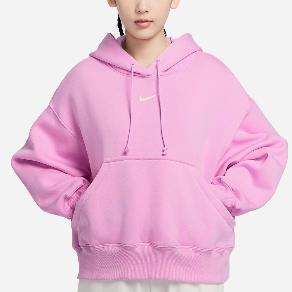 Áo Hoodie Nữ Nike Phoenix Fleece Pullover - Hồng - Supersports Vietnam