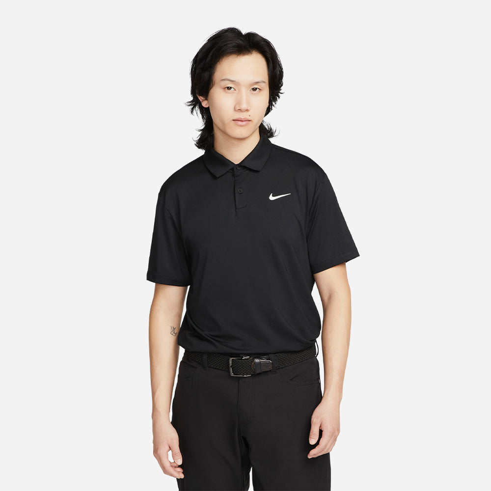 Áo Polo Nam Nike Dri-Fit Tour Solid - Đen - Supersports Vietnam