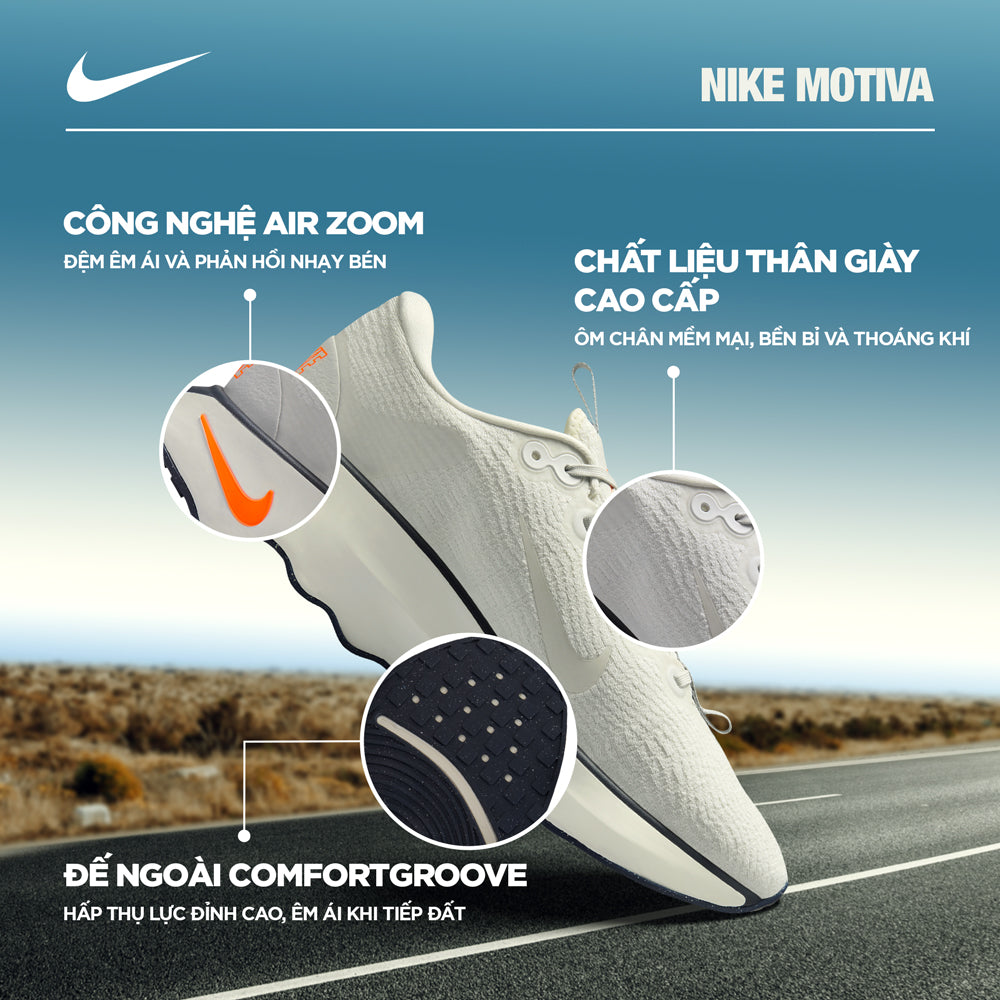 Giày Luyện Tập Nam Nike Motiva - Xám - Supersports Vietnam