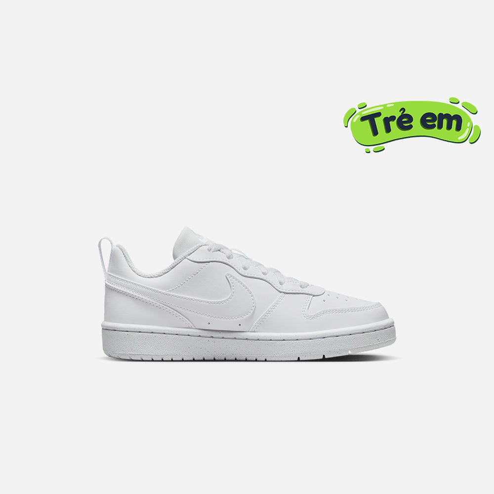 Giày Thời Trang Bé Trai Nike Court Borough Low Recraft (Gs) Trắng