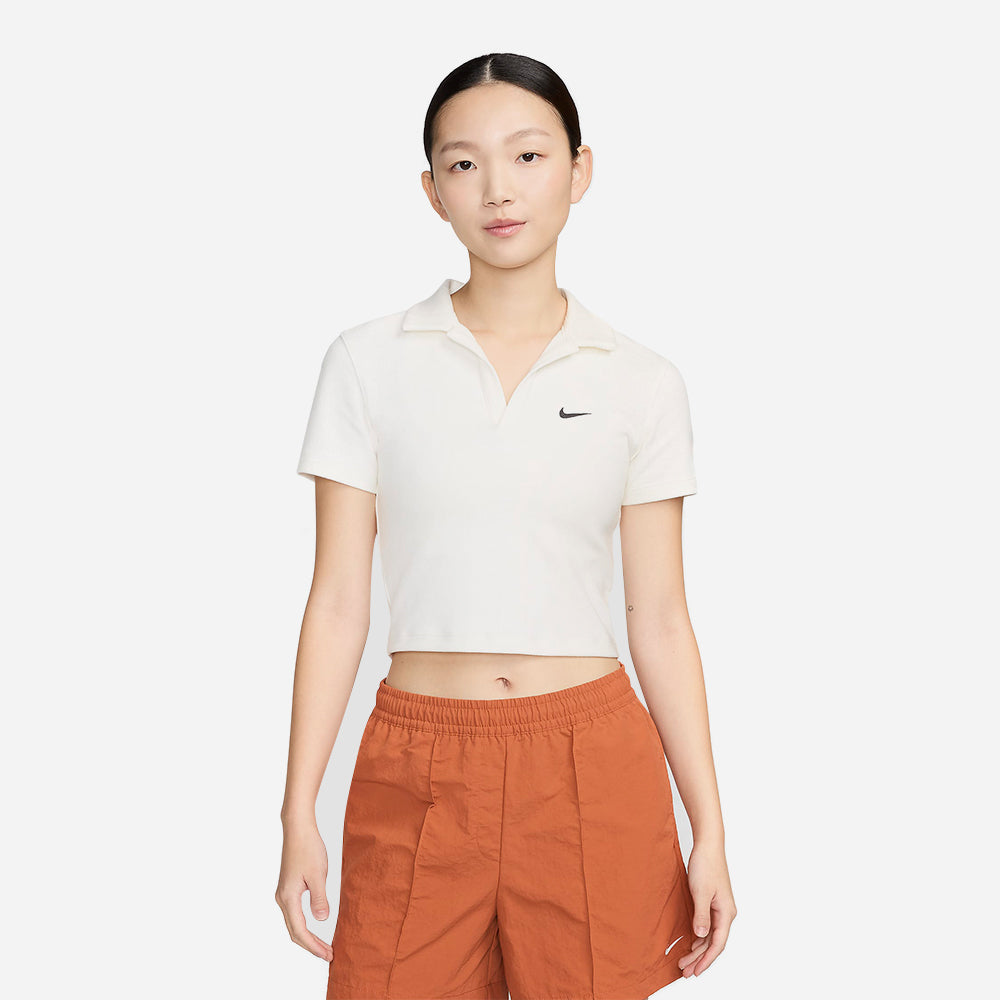 Áo Crop-Top Nữ Nike Sportwear - Be - Supersports Vietnam