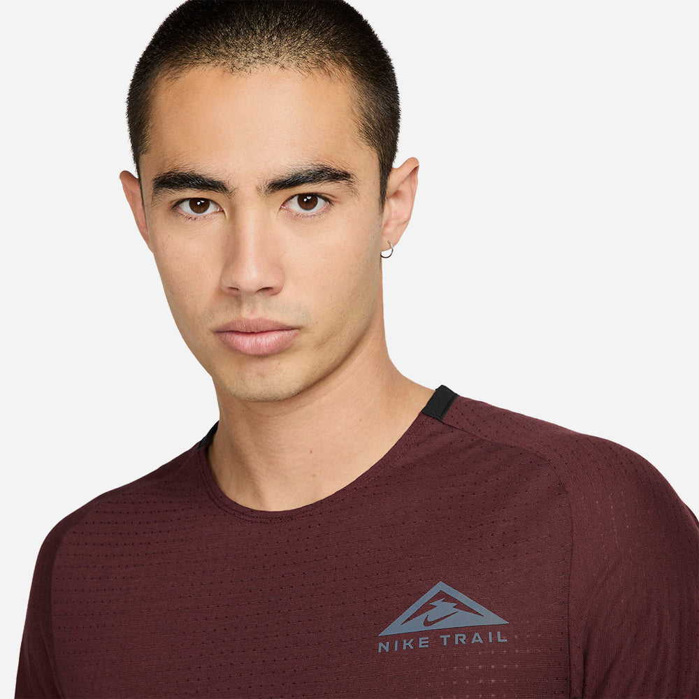 Áo Thun Nam Nike Dri-Fit Solar Chase - Nâu - Supersports Vietnam