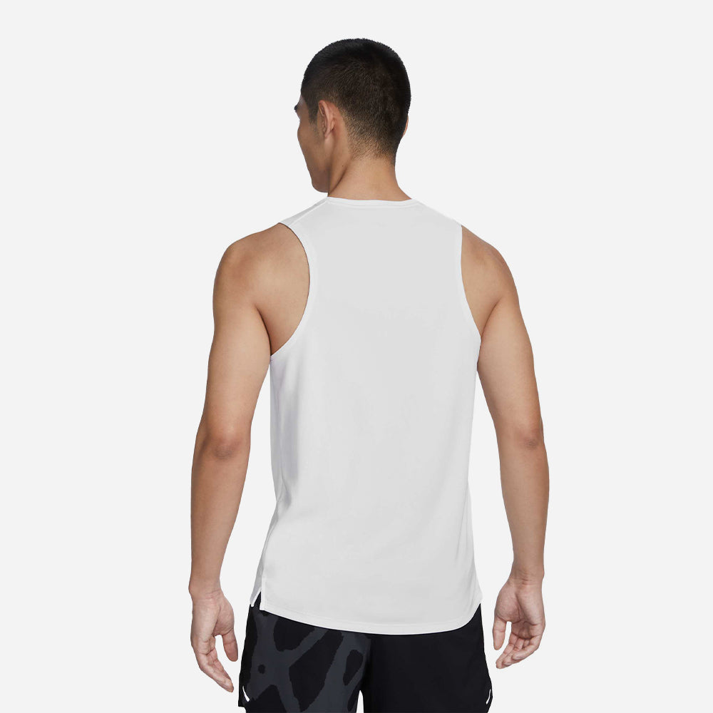 Áo Ba Lỗ Nam Nike Dri-Fit Miler - Trắng - Supersports Vietnam