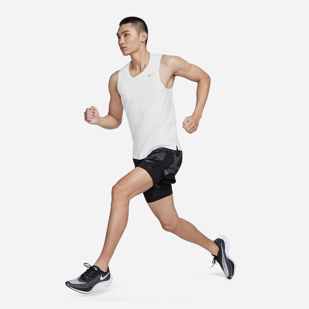 Áo Ba Lỗ Nam Nike Dri-Fit Miler - Trắng - Supersports Vietnam