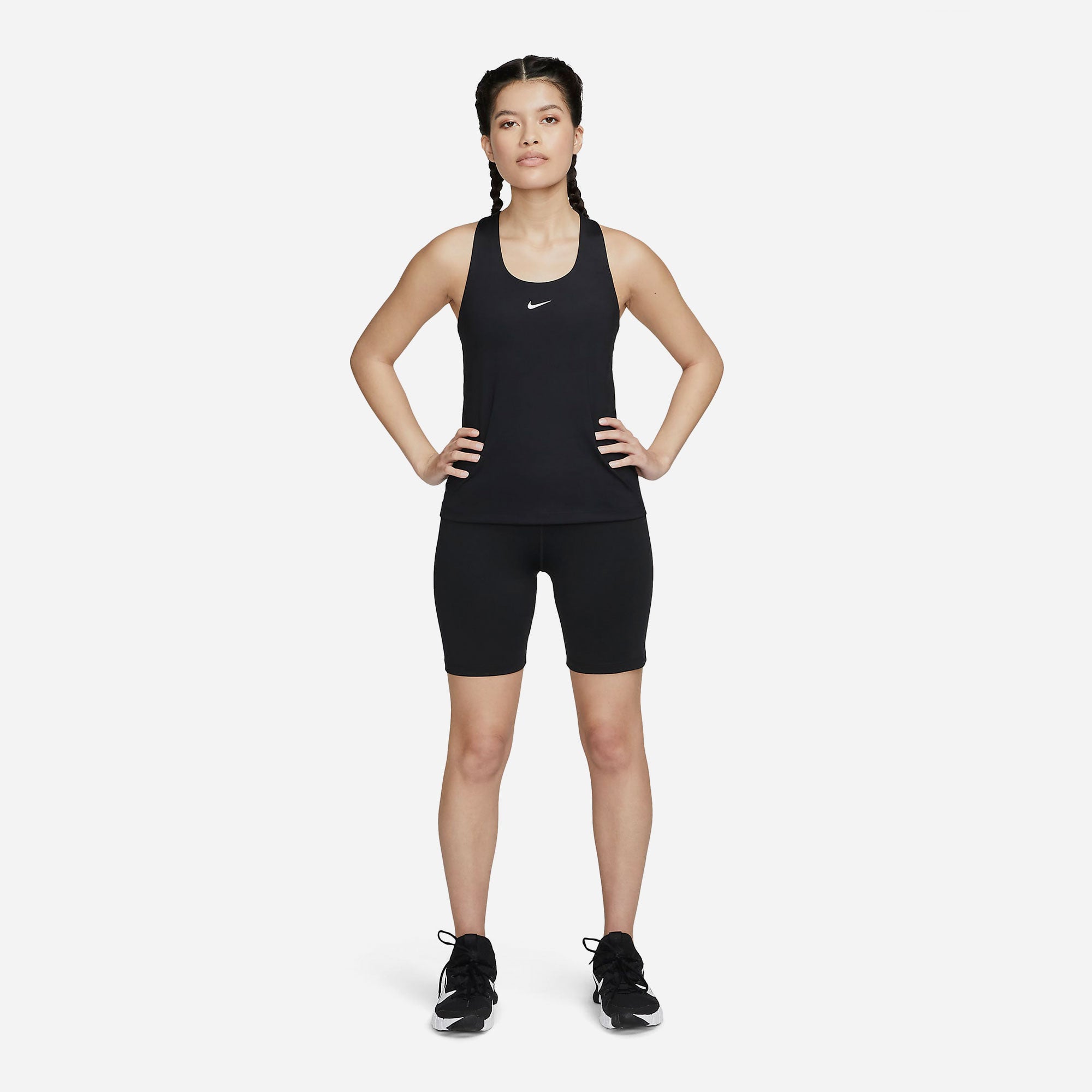 Áo Ba Lỗ Nữ Nike Swoosh - Đen - Supersports Vietnam