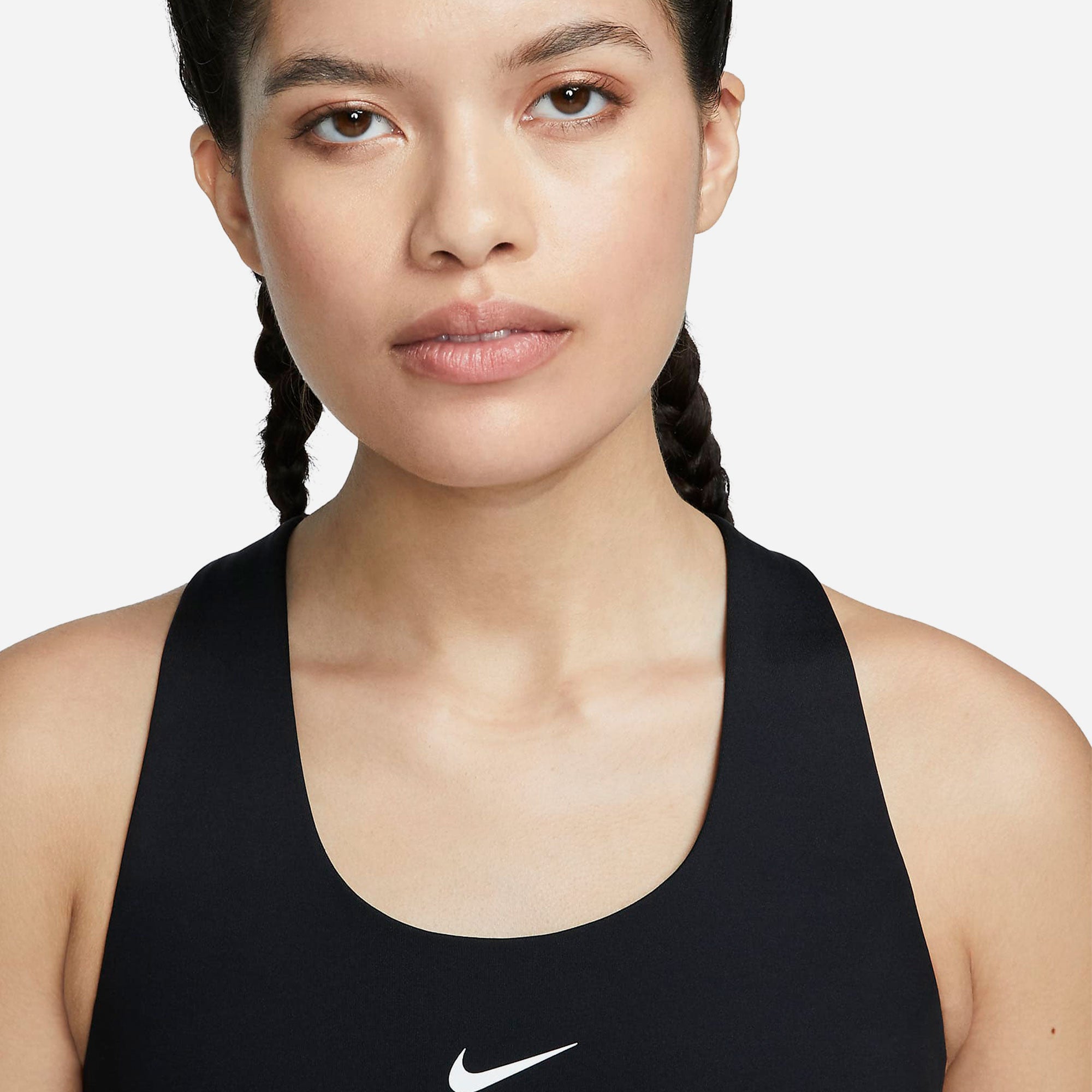 Áo Ba Lỗ Nữ Nike Swoosh - Đen - Supersports Vietnam